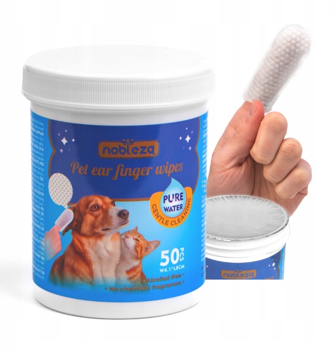 TOALLITAS LIMPIADORAS DE OÍDOS PARA MASCOTAS | PETTY™