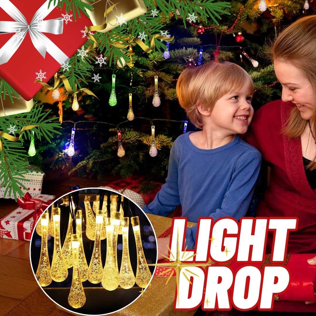 HERMOSAS LUCES SOLARES DECORATIVAS EN FORMA DE GOTA | LIGHT DROP™