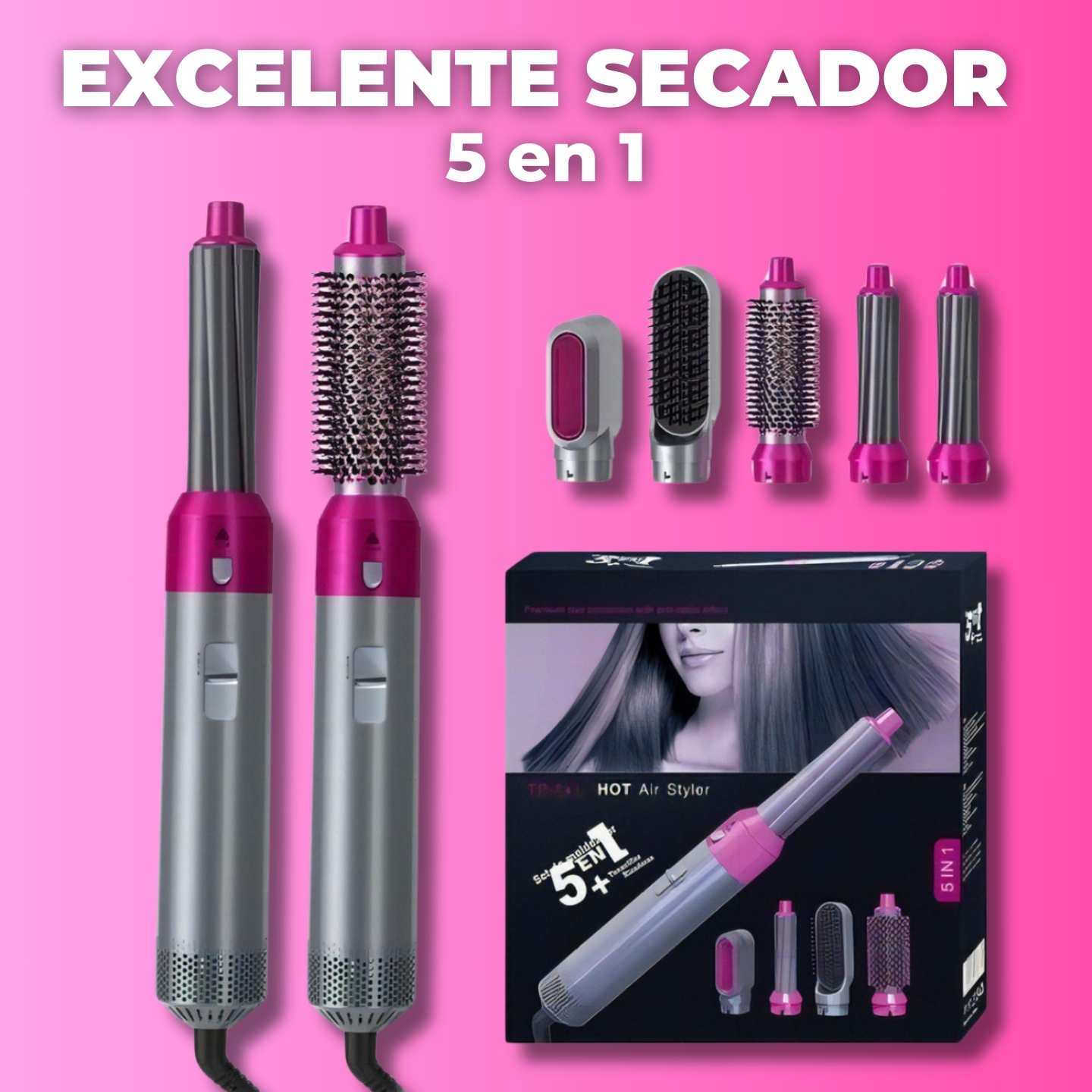 POTENTE RIZADORA 5 EN 1 FÁCIL DE USAR | TURBO BEAUTY™