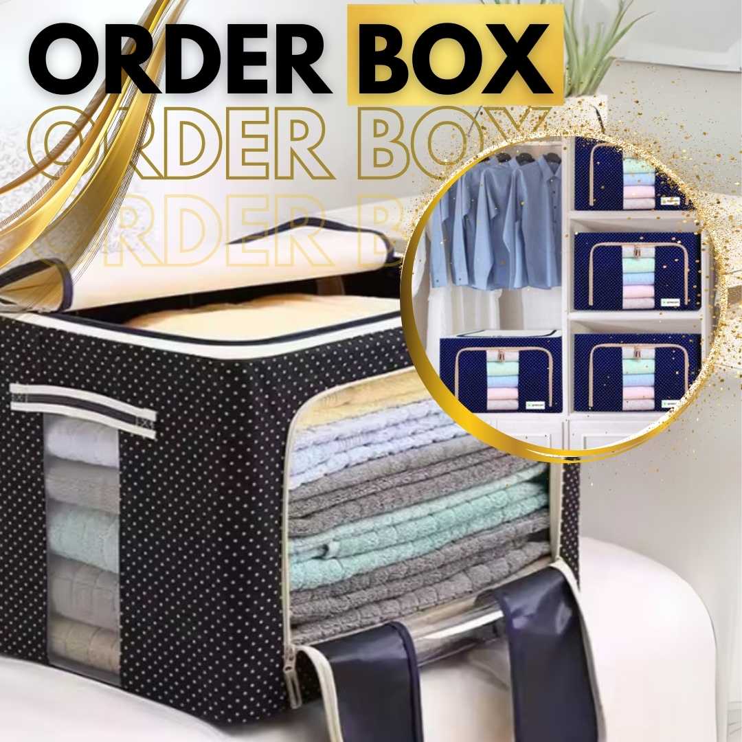 SET DE 2 ESPACIOSAS Y FUNCIONALES CAJAS PARA ALMACENAR TODO | ORDER BOX™