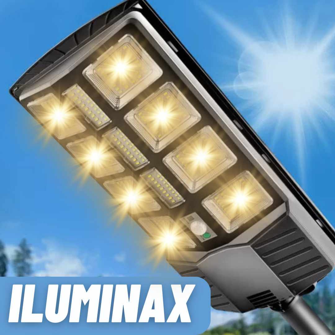 PODEROSA LÁMPARA DE LUZ SOLAR CON ILUMINACIÓN LED | ILUMINAX™