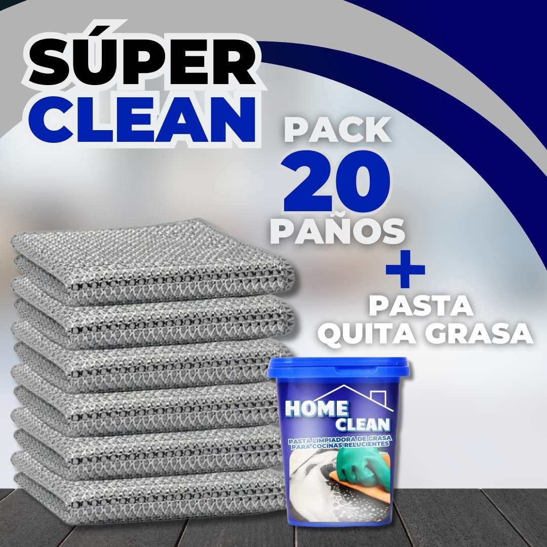 INCREÍBLES PAÑOS PARA COMBATIR MANCHAS LLEVA 10 Y UNA PASTA QUITA GRASA | SUPER CLEAN™