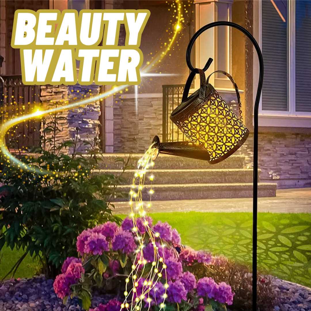 REGADERA CON ILUMINACIÓN SOLAR PARA JARDINES O TERRAZAS | BEAUTY WATER™