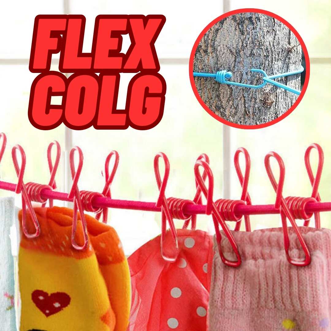 FABULOSA SOGA ELÁSTICA CON GANCHOS ¡LLEVA 2 Y PAGA 1! | FLEX COLG PRO™