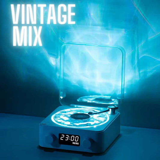 EXCELENTE ESTÉREO TOCADISCOS VINTAGE CON LUCES RELAJANTES | VINTAGE MIX™