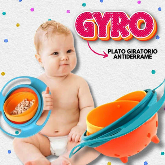 RECIPIENTE CON SISTEMA GIRATORIO ANTICAÍDAS PARA BEBÉS | GYRO™