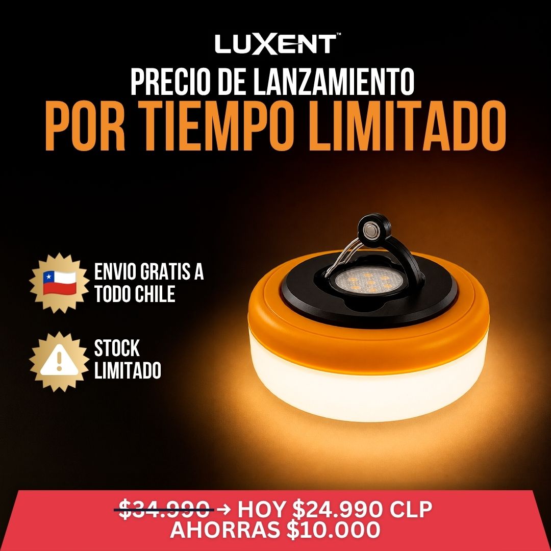 LUCES LED IDEALES PARA CAMPING | LUXENT™