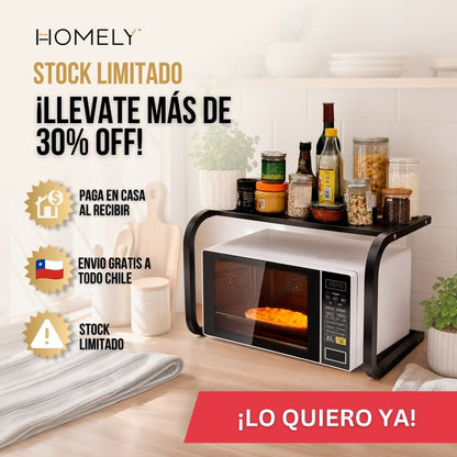RACK PARA MICROONDAS DE UN NIVEL | HOMELY™