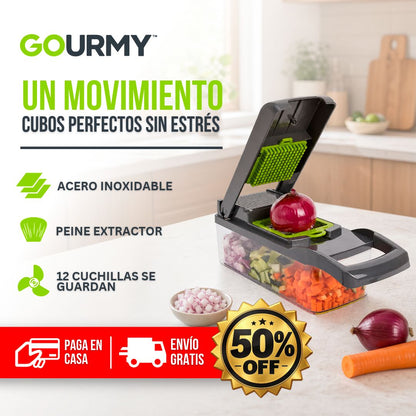 CORTADOR DE VERDURAS 12 EN 1 | GOURMY™