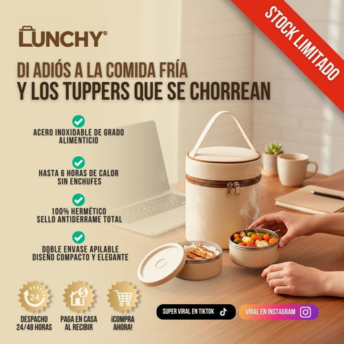 LONCHERA TÉRMICA + 2 ENVASES | LUNCHY™