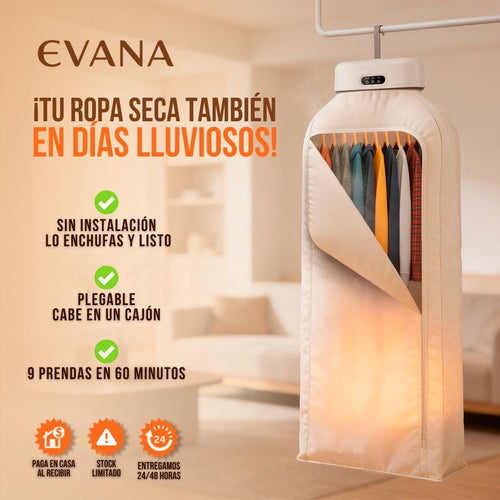 SECADOR DE ROPA PORTÁTIL | EVANA™