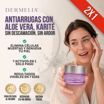 2x1 CREMA ANTIARRUGAS CON RETINOL | DERMELIA™