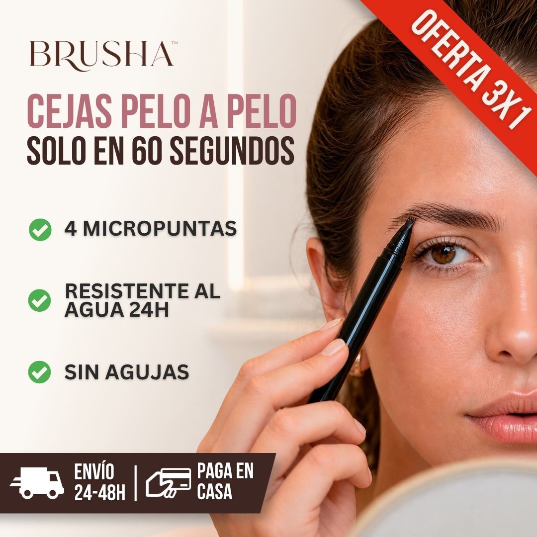 3x1 LÁPIZ PARA CEJAS EFECTO MICROBLANDING BRUSHA™