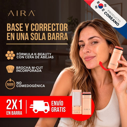 BASE CORRECTOR EN BARRA ALTA PIGMENTACIÓN (LLEVA 2, PAGA 1) | AIRA™