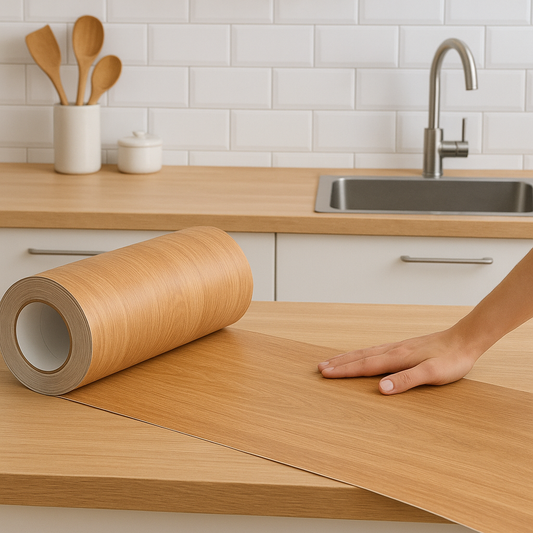 ROLLO ADHESIVO MADERA DE 5 METROS | REVINA™