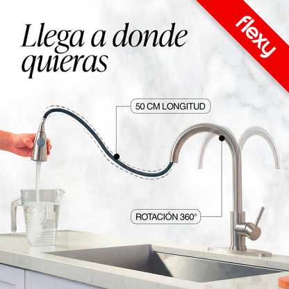 GRIFO DE COCINA EXTRAÍBLE | FLEXY™