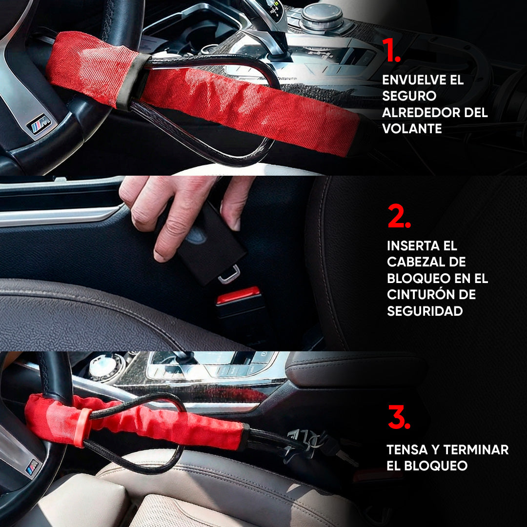 CERRADURA ANTIRROBO PARA VOLANTE | BLOKAR™