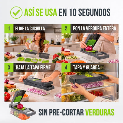 CORTADOR DE VERDURAS 12 EN 1 | GOURMY™