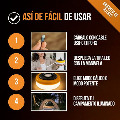 LUCES LED IDEALES PARA CAMPING | LUXENT™