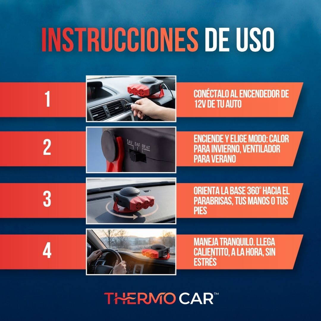 CALEFACTOR AUTOMÁTICO PARA AUTOS | THERMOCAR™