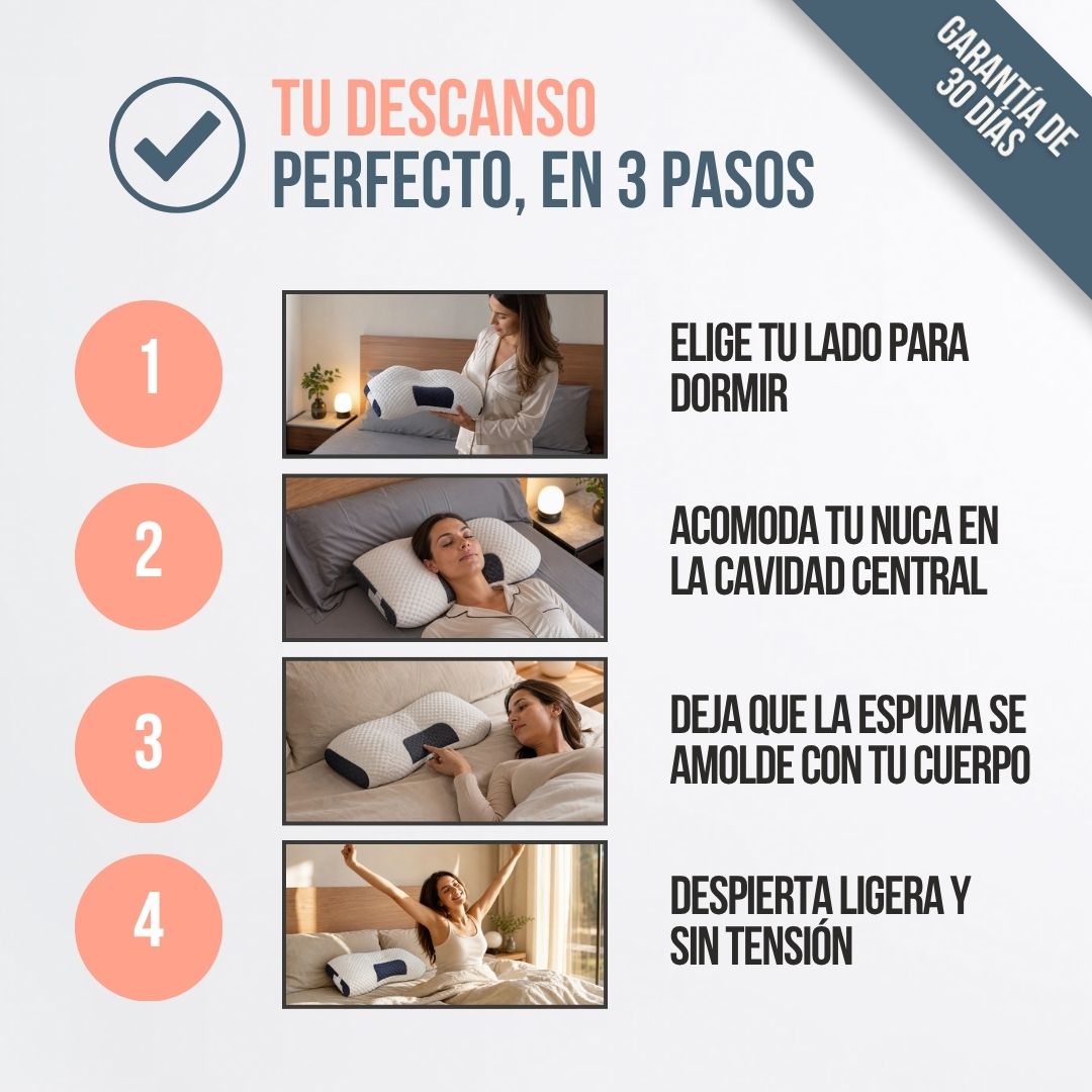 ALMOHADA ERGONÓMICA PARA DORMIR MEJOR (LLEVA 2, PAGA 1) | CERVIA™