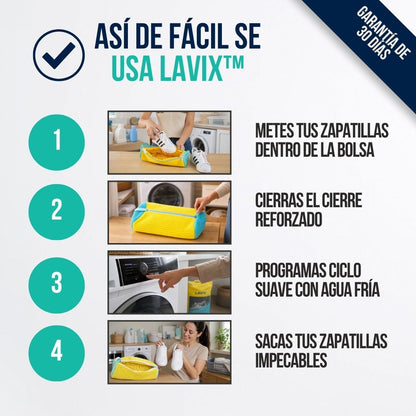 BOLSA PARA LAVAR ZAPATOS EN LAVADORA  (LLEVA 2, PAGA 1) | LAVIX™