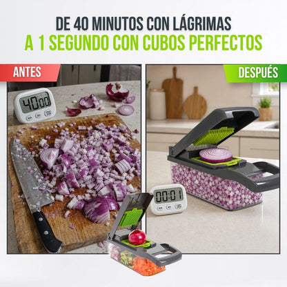 CORTADOR DE VERDURAS 12 EN 1 | GOURMY™