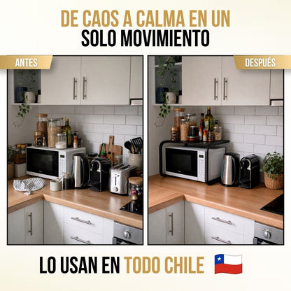 2x1 RACK PARA MICROONDAS DE UN NIVEL | HOMELY™