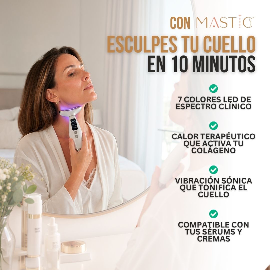 MASAJEADOR PARA REAFIRMAR PIEL EN CUELLO Y ROSTRO | MASTIC™