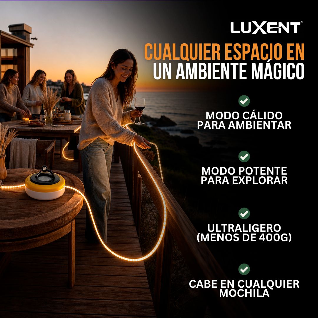 LUCES LED IDEALES PARA CAMPING | LUXENT™