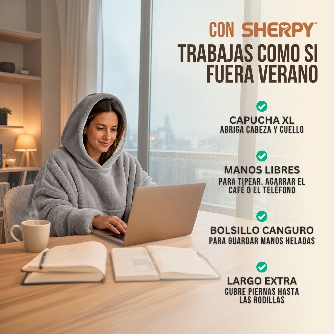 POLERÓN CALIDO ESTILO HOODIE CON CAPUCHA | SHERPY™