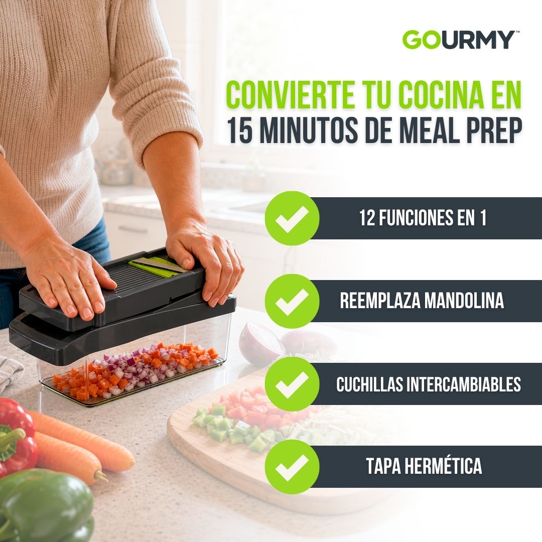 CORTADOR DE VERDURAS 12 EN 1 | GOURMY™