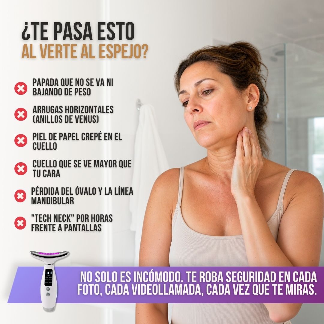MASAJEADOR PARA REAFIRMAR PIEL EN CUELLO Y ROSTRO | MASTIC™