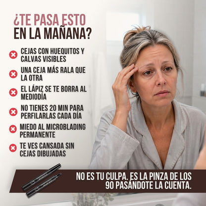 3x1 LÁPIZ PARA CEJAS EFECTO MICROBLANDING BRUSHA™
