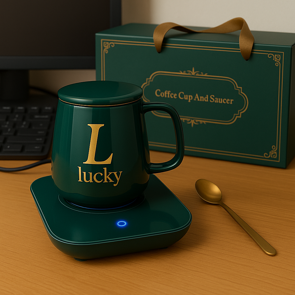 TAZA CON CALEFACTOR DISEÑO ELEGANTE | THERMOA™
