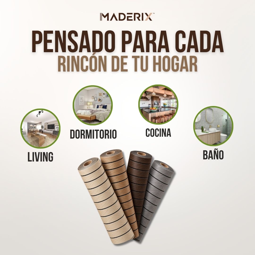 3 METROS PAPEL DECORATIVO MADERA 3D | MADERIX™