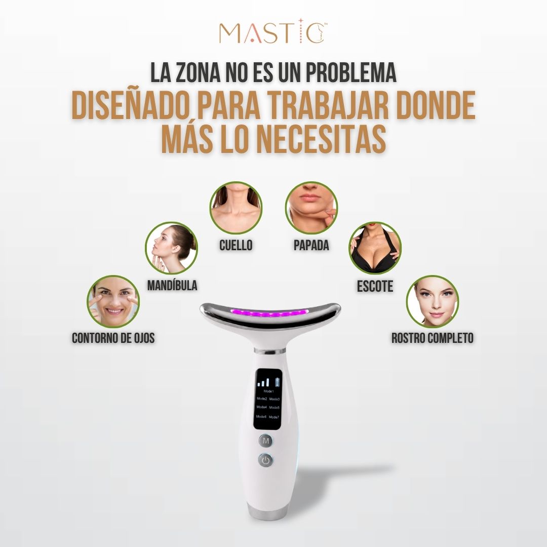 MASAJEADOR PARA REAFIRMAR PIEL EN CUELLO Y ROSTRO | MASTIC™