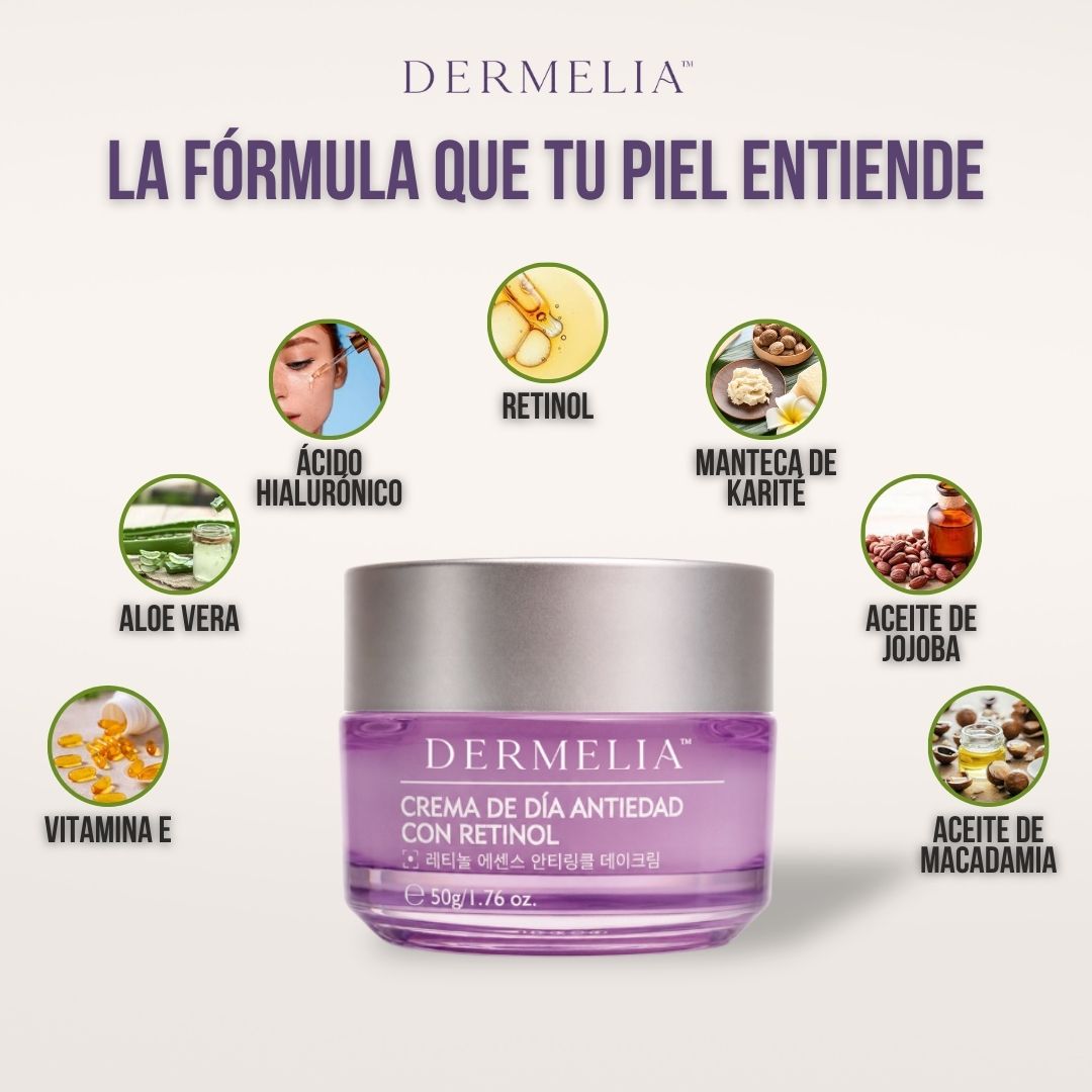 2x1 CREMA ANTIARRUGAS CON RETINOL | DERMELIA™