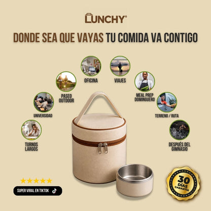 LONCHERA TÉRMICA + 2 ENVASES | LUNCHY™