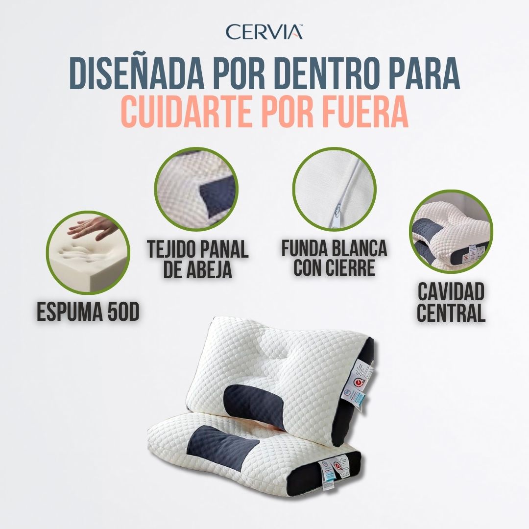 ALMOHADA ERGONÓMICA PARA DORMIR MEJOR (LLEVA 2, PAGA 1) | CERVIA™