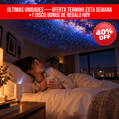 LÁMPARA PROYECTOR DE LUNA CON DISCOS INTERCAMBIABLES 🎁 | ASTRA ™