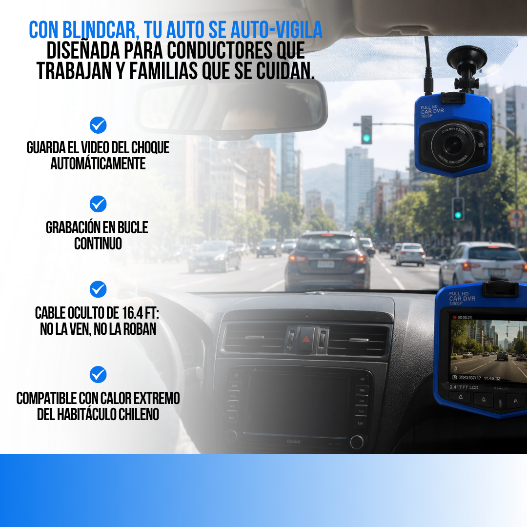 CÁMARA PARA AUTO ANTIPORTONAZO | BLINDCAR™