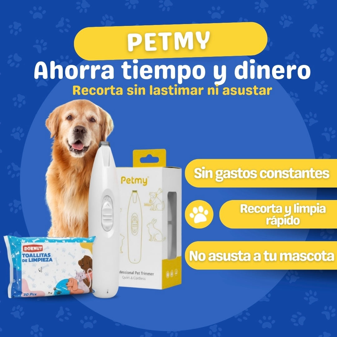 KIT MÁQUINA CORTADORA + TOALLITAS LIMPIADORAS | PETMY™