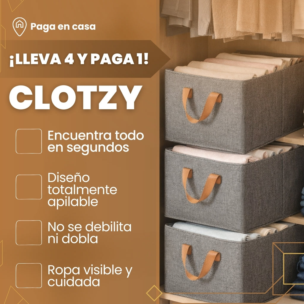 4X1 CAJA ORGANIZADORA AMPLIA Y RESISTENTE | CLOTZY™
