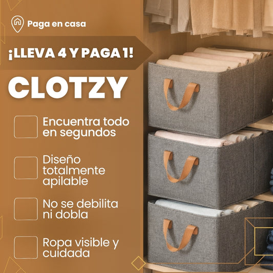4X1 CAJA ORGANIZADORA AMPLIA Y RESISTENTE | CLOTZY™