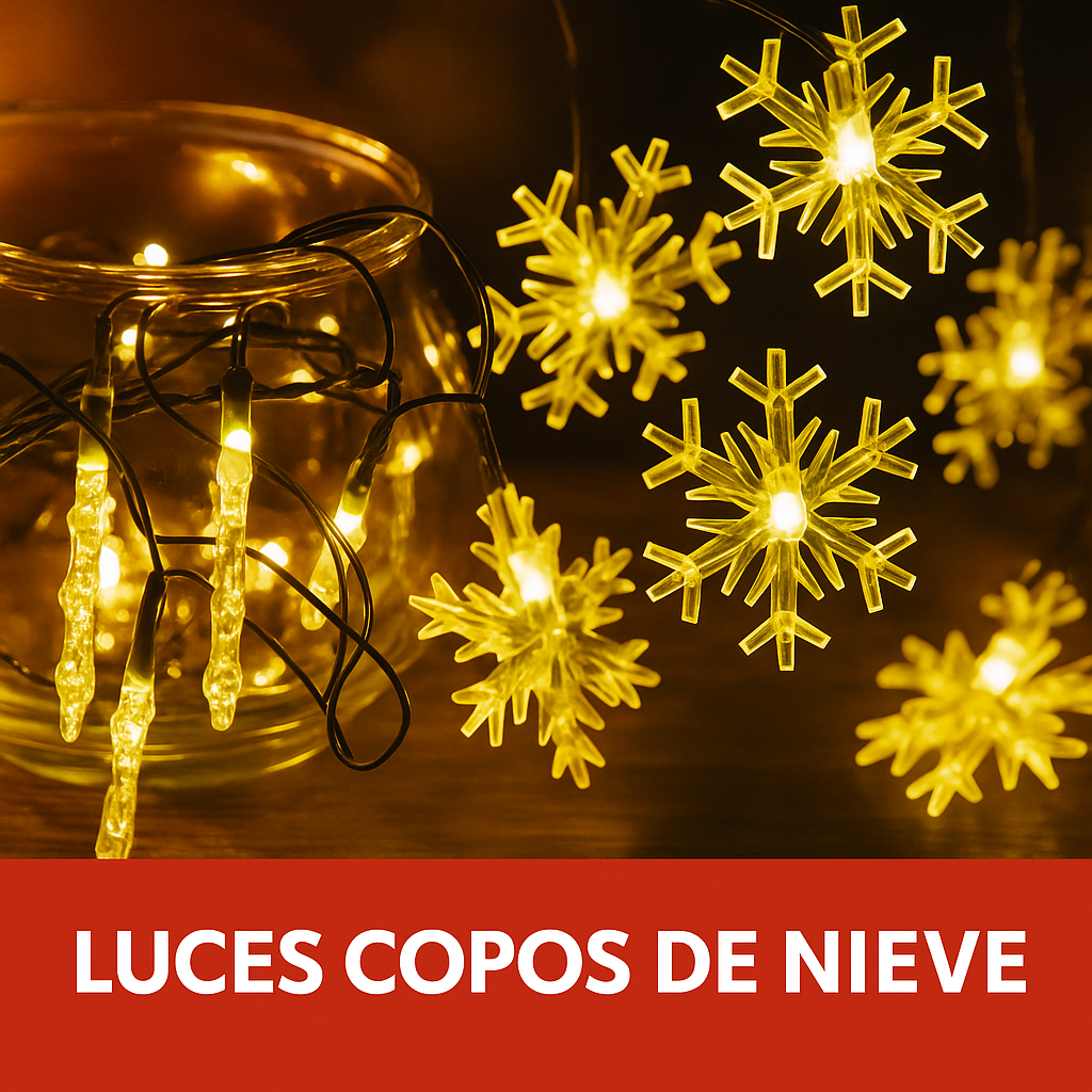 LUCES DE NAVIDAD COPOS DE NIEVE | NEVIA™