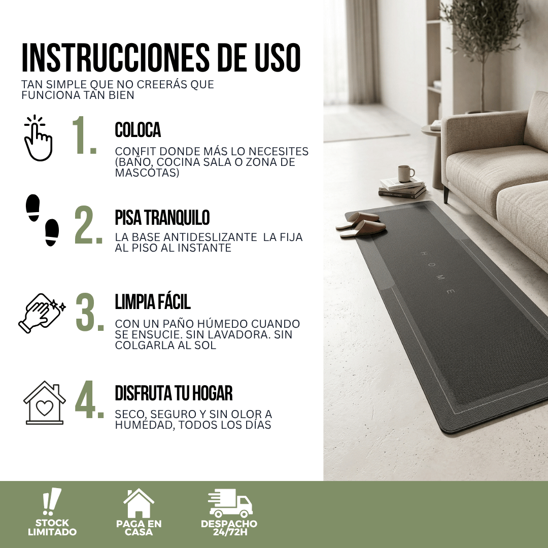 2X1 ALFOMBRA SÚPER ABSORBENTE | CONFIT™