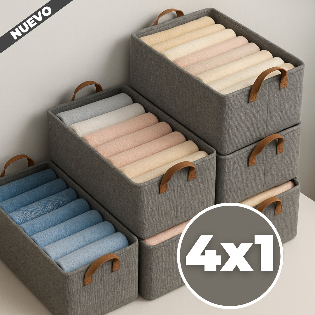 4X1 CAJA ORGANIZADORA AMPLIA Y RESISTENTE - CLOTZY™