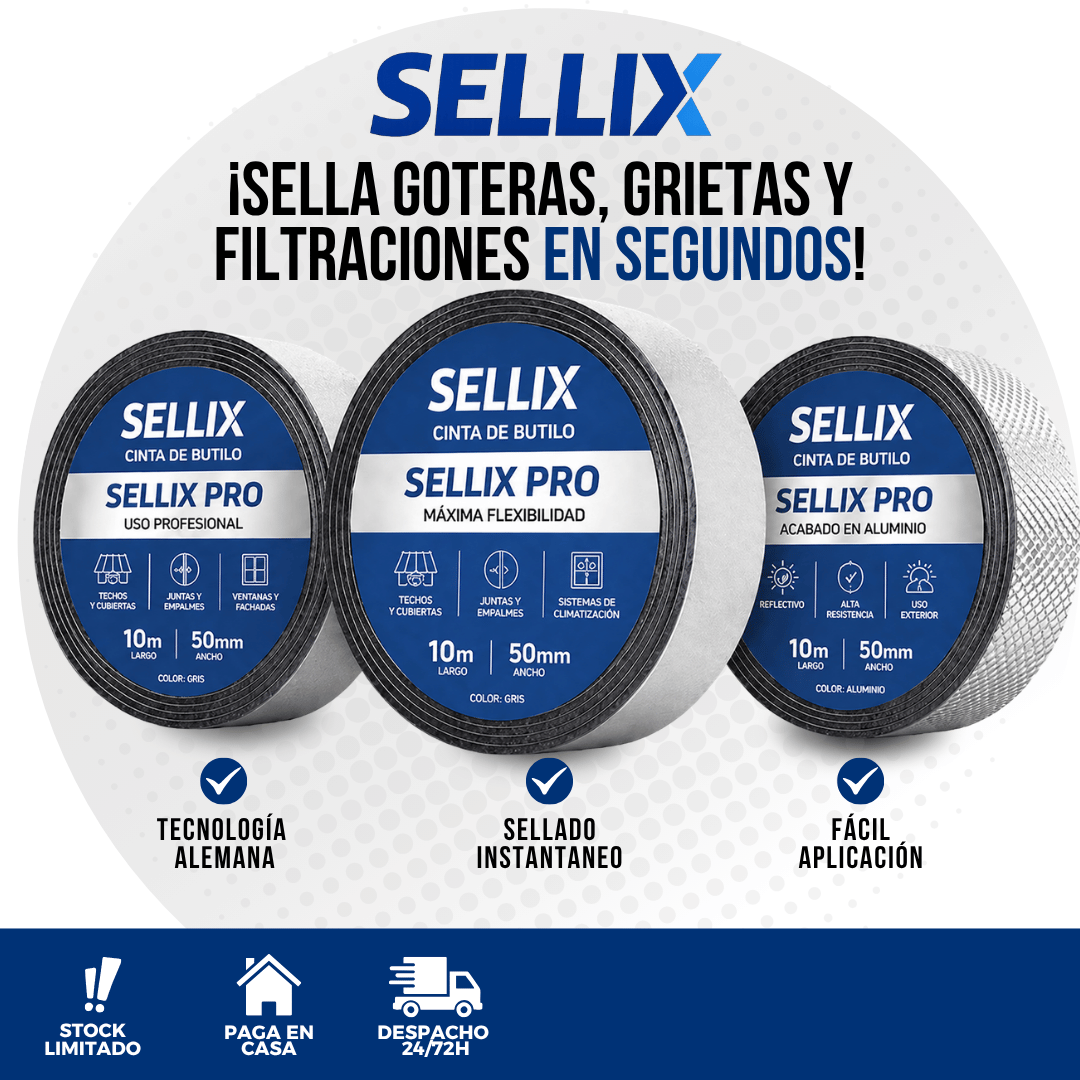 3X1 CINTA DE BUTILO PARA SELLAR GOTERAS | SELLIX™