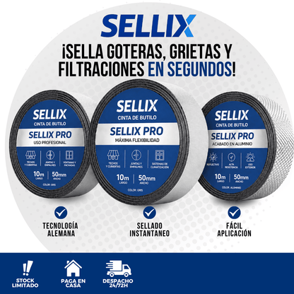 3X1 CINTA DE BUTILO PARA SELLAR GOTERAS | SELLIX™
